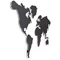 Umbra Mappit-decoración para Pared- Metal- Cromo- 52.07 x 2.54 x 33.02 cm
